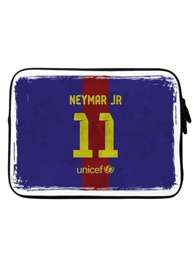 Stylizedd Neymar Jr Jersey Premium Designer Sleeve With Strap For Laptops Blue/Yellow/Red  - Image 1