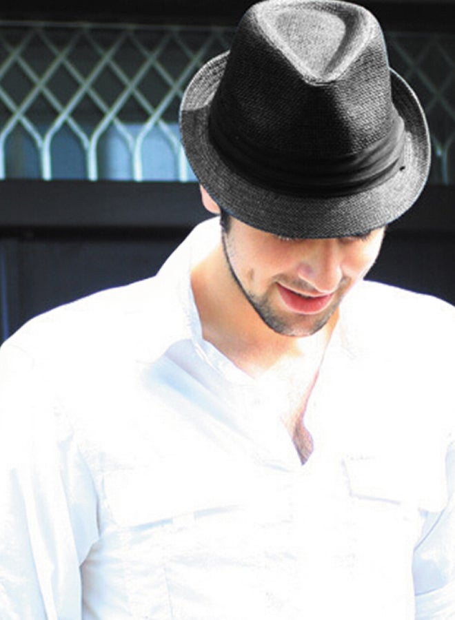 قبعة سادة أسود - Image 3