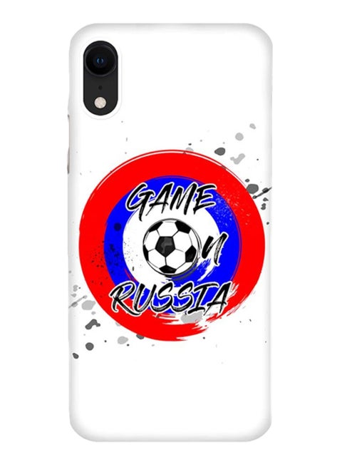 Game On Russia Printed Protective Case Cover For Apple iPhone XR White/Red/Blue