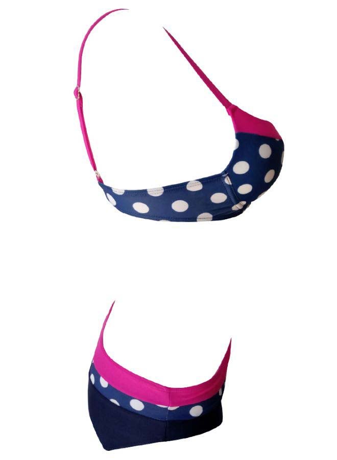 Bikini Swimsuit Stripe Rose - Image 2