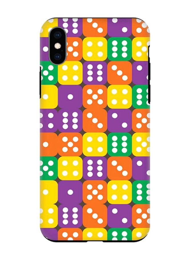 Dice Roll Printed Protective Case Cover For Apple iPhone XS Max Multicolour