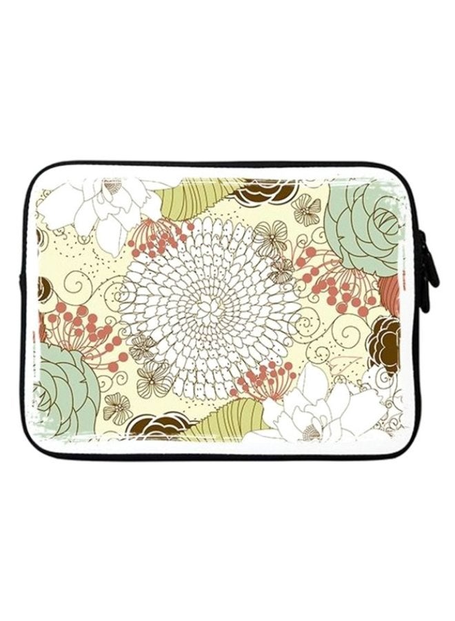 Stylizedd Blooming Flower Premium Designer Sleeve With Strap For Laptops Multicolour - Image 1