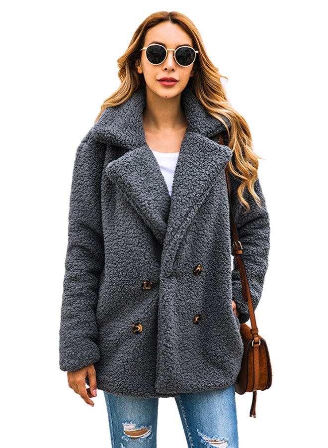 معطف كاجوال رمادي - Image 1