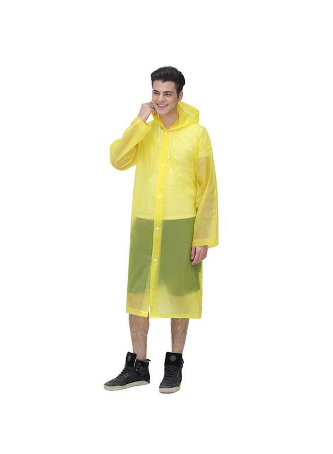 EVA Hooded Raincoat Yellow - Image 2