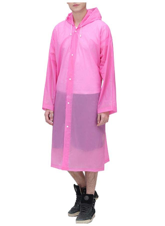 EVA Hooded Raincoat Pink  - Image 3