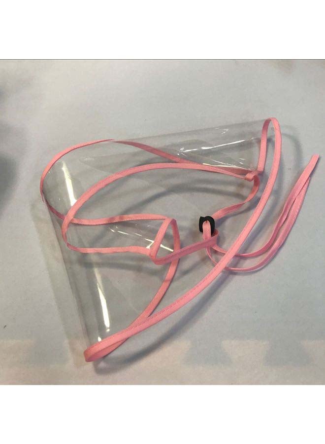 Protective Face Shield Pink/Clear  - Image 1