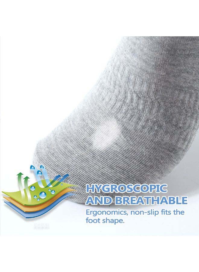 12 Pairs Of Solid Ankle Length Socks Black  - Image 3