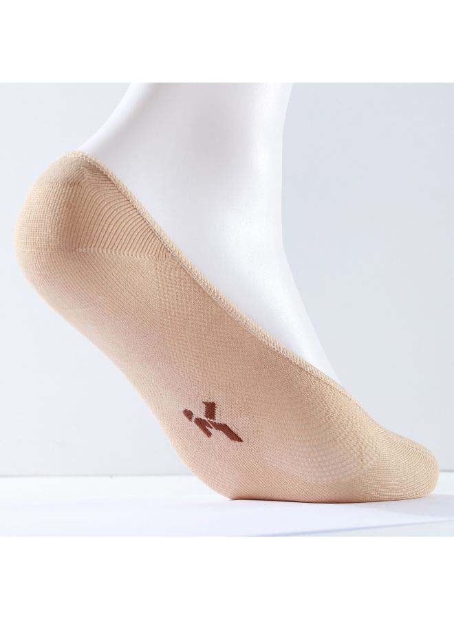 6 Pair Of Solid No Show Socks Grey - Image 2