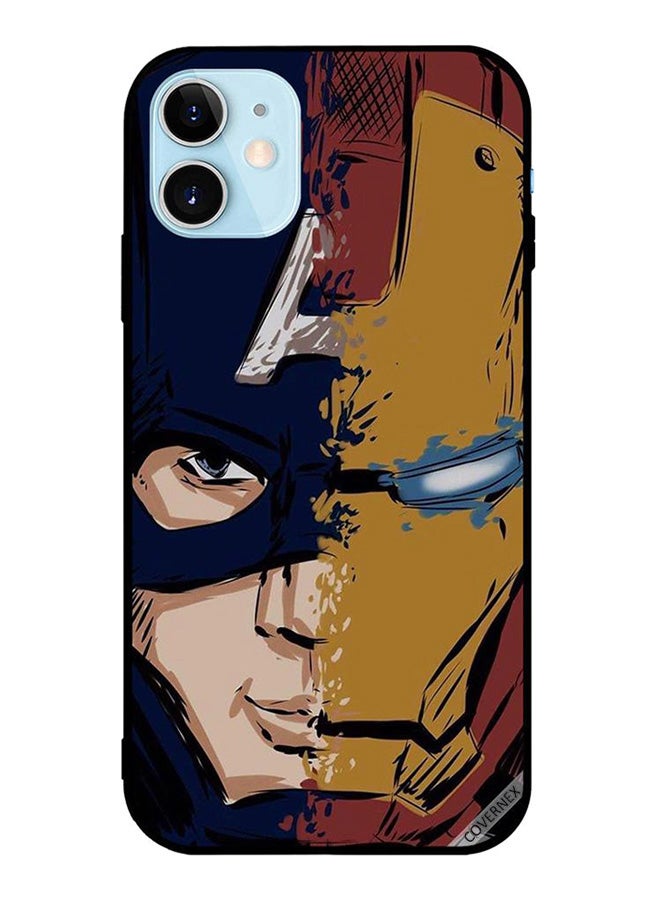 كوفرنيكس غطاء حماية واق لهاتف أبل آيفون 12 ميني طبعة كابتن أمريكا آيرون مان - Image 1