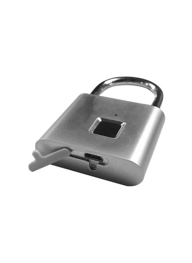 Security Keyless USB Rechargeable Door Lock Silver 