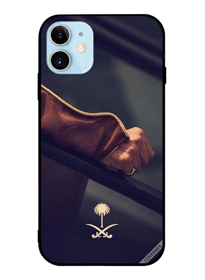 كوفرنيكس غطاء حماية واق لهاتف أبل آيفون 12 ميني يد والرمز الوطني للمملكة العربية السعودية - Image 1