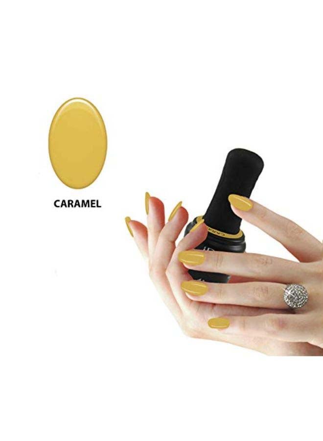 آي بي آي طلاء أظافر لامع وممتاز يُجفف عن طريق مصباح LED بالأشعة فوق البنفسجية أصفر داكن - Image 2