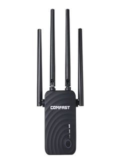 WiFi Repeater Wireless Dual-band 1200Mbps Router AP Mode WiFi Extender 2.4G&5.8G Wireless Repeater Black