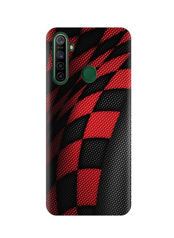 إيه إم سي ديزاين غطاء حماية واق لهاتف ريلمي 5i أحمر وأسود - Image 1