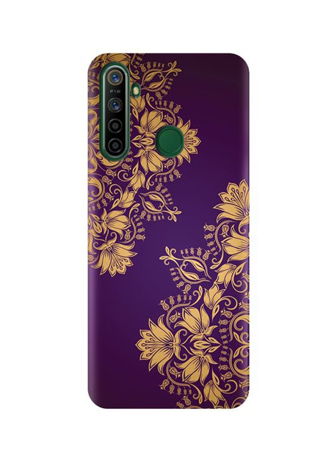 إيه إم سي ديزاين غطاء حماية واق لهاتف ريلمي 5i الأرجواني / البيج - Image 1