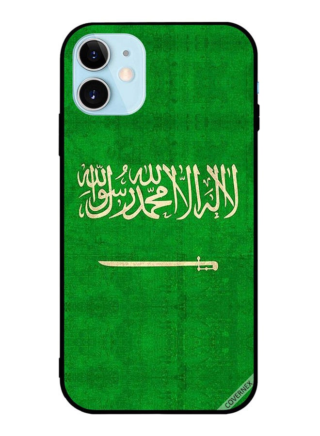 Covernex Apple iPhone 12 Mini Protective Case Cover Printed Featuring Saudi Arabia Flag Vintage DESIGN_1345 - Image 1