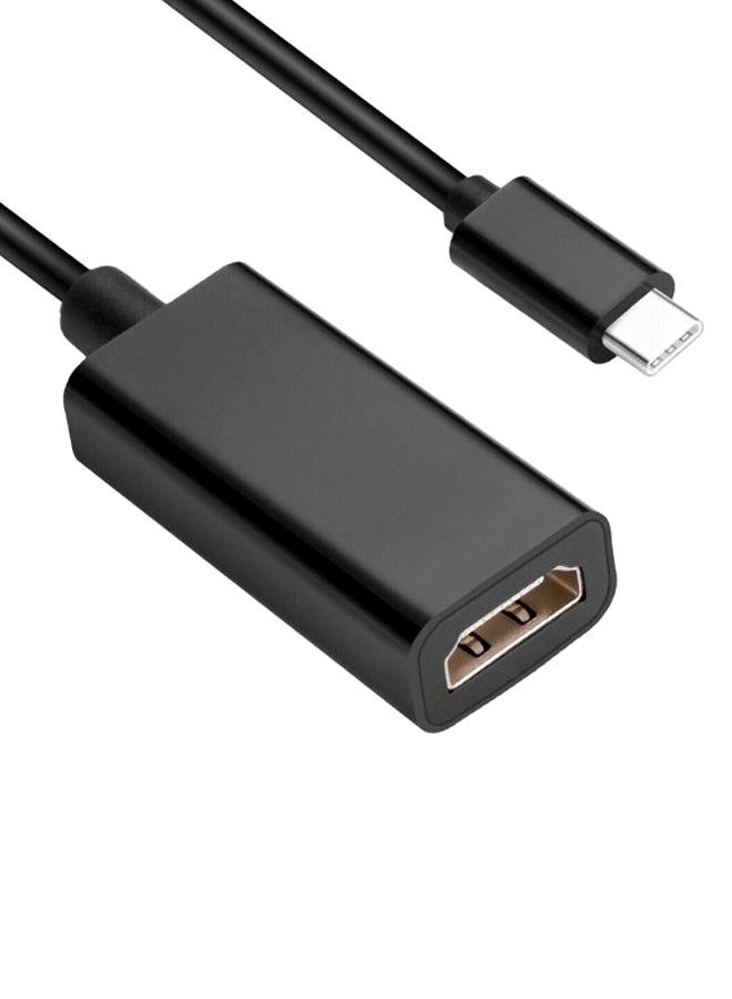 Generic - USB-C to HDMI Adapter Type C to HDMI converter USBC to HDMI for MacBook Black - Image 1