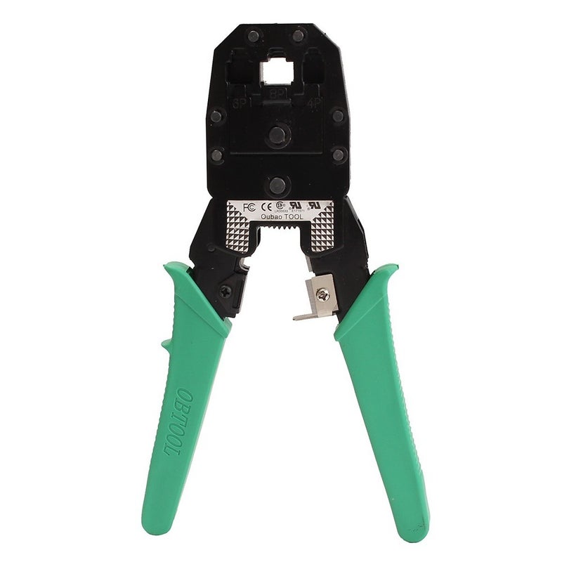 Fine Quality Crimping Tool Wire Stripper RJ45 Cable Tester Ethernet LAN Kit Multicolor