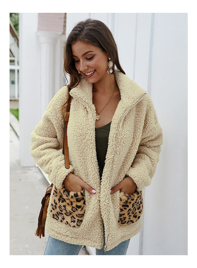 Long Sleeve Jacket Beige - Image 1