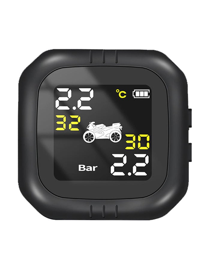 Wireless Motorcycle Tire Pressure Tester Black 18 x 13.3cm - Image 1