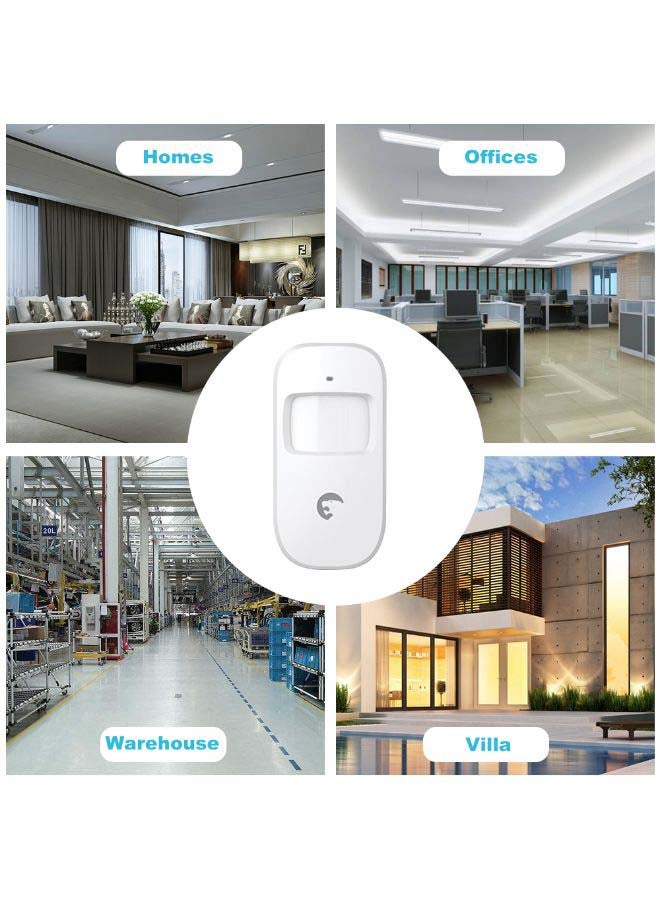 Wireless Motion Infrared Detector Security Alarm System White 12.3 x 6.7cm  - Image 3