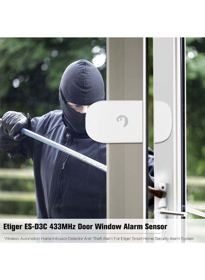 Wireless Automation Home Intrusion Detector Anti-Theft Alarm White 9.8 x 6.7cm  - Image 2