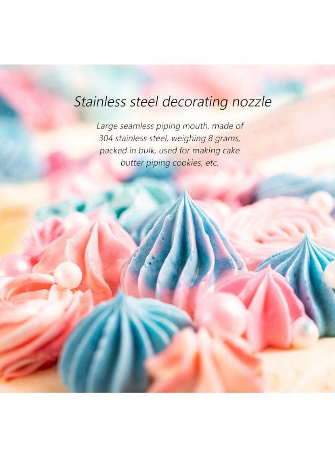 Beauenty Cake Decorating Piping Nozzle Silver 5cm - Image 3