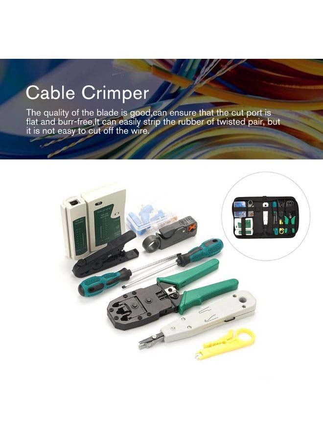 Generic 10-Piece Portable Lan Network Repair Tool Kit Multicolour  - Image 2
