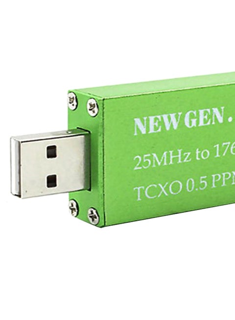 USB 2.0 RTL SDR 0.5 PPM TCXO R820T2 RTL2832U USB AM FM Software Defined Radio Green