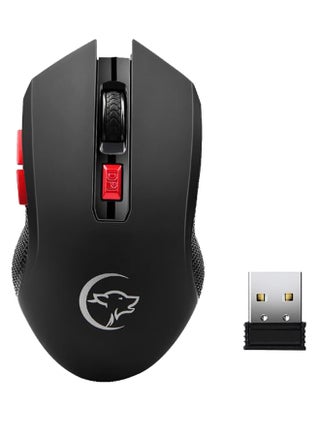 Ergonomic Design 2.4GHz Wireless Mouse With Receiver Black/Silver - v1602490828/N40709871A_1