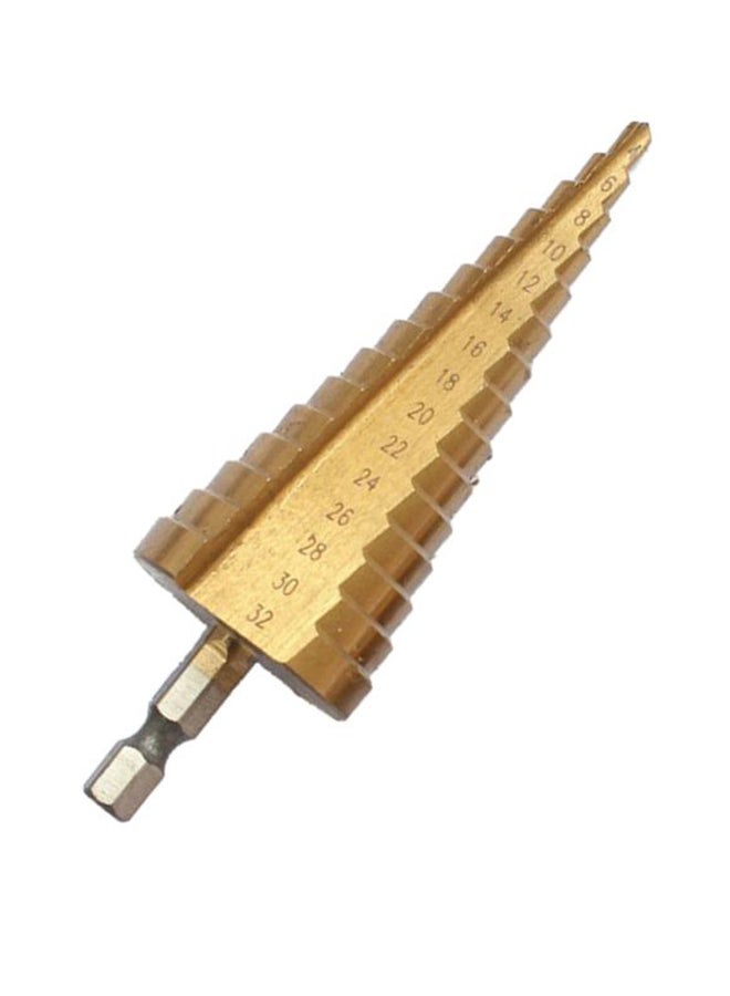 Cone Drill Bit Hole Cutter Tool Gold 10cm