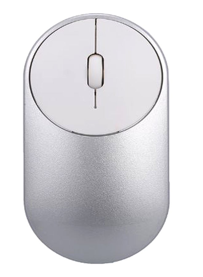 Portable Slim Bluetooth Wireless Mouse Silver