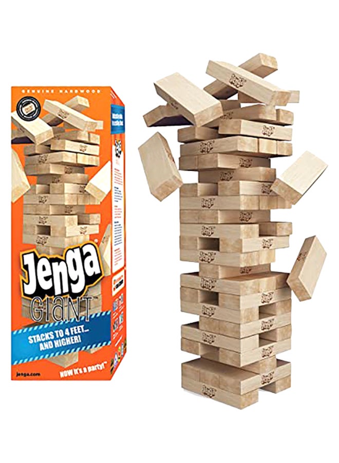 Jenga Classic Game Brown 9.8inch - Image 1