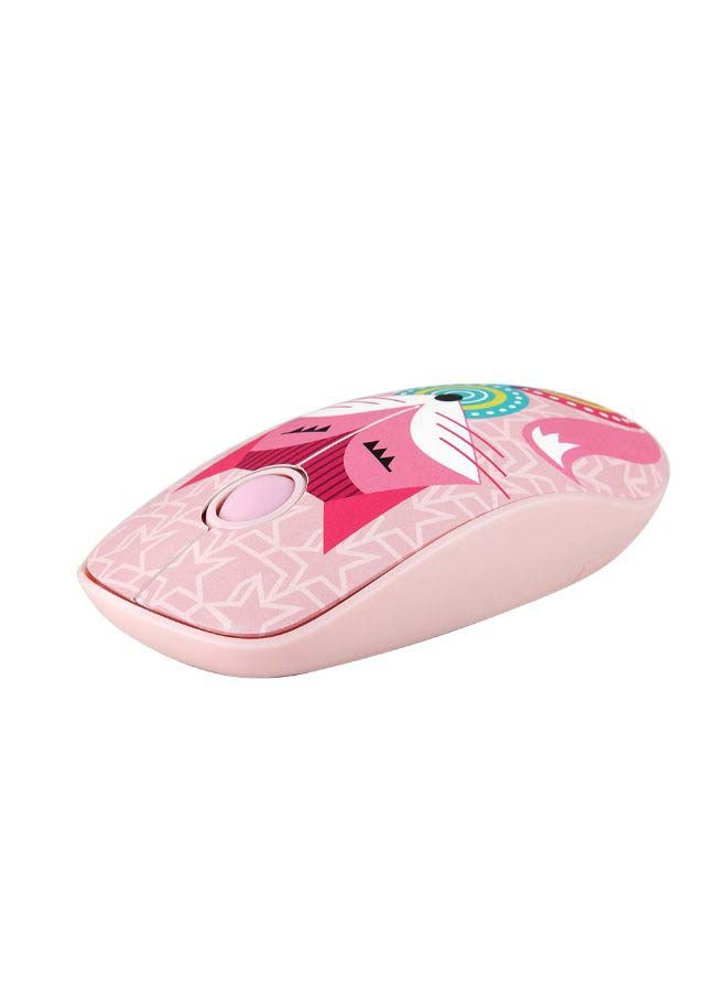 FD V8H 2.4G Wireless Mute Mouse Plug & Play Slim Mice Pink - Image 3