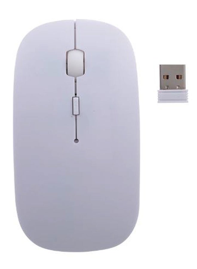 Bluetooth Wireless Optical Mouse With Receiver White