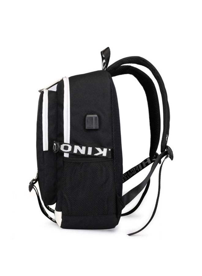 Marshmello Luminous Schoolbag Backpack Black/White - Image 3