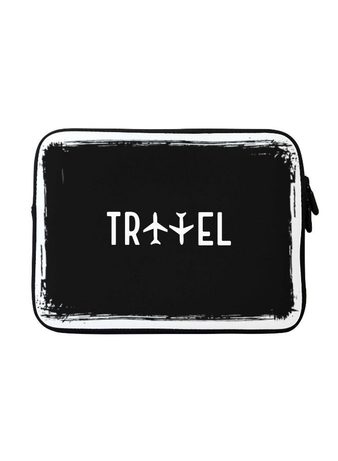 Stylizedd Travel Printed Sleeve For Apple MacBook 15 inch Black/White  - Image 1