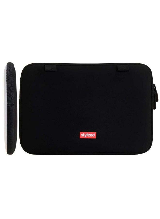 Stylizedd Travel Printed Sleeve For Apple MacBook 15 inch Black/White  - Image 3