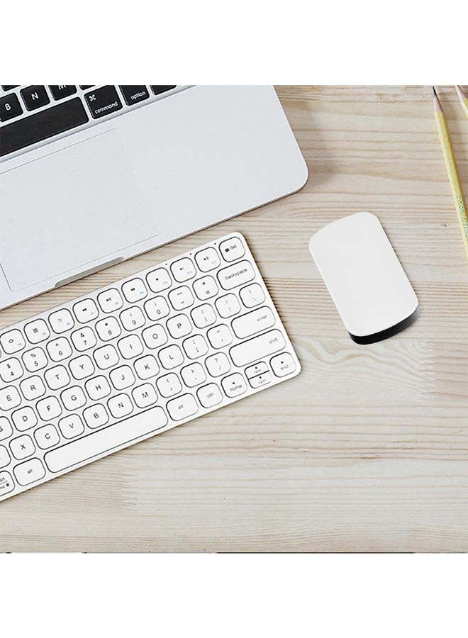 Portable Wireless Optical Mouse White/Black - Image 2