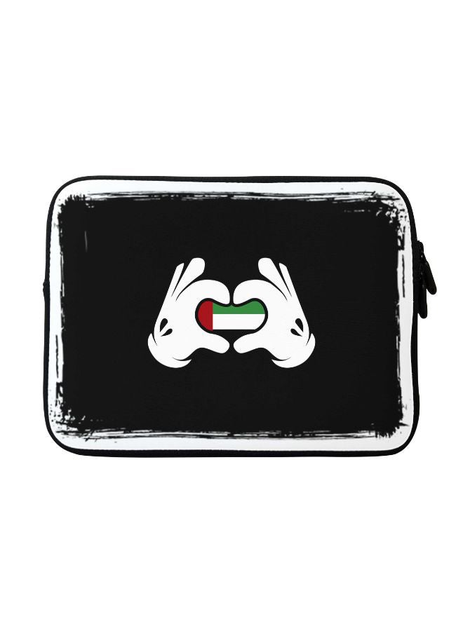 Stylizedd Emarati Love Printed Sleeve For Apple MacBook 15-Inch Black/White/Red - Image 1