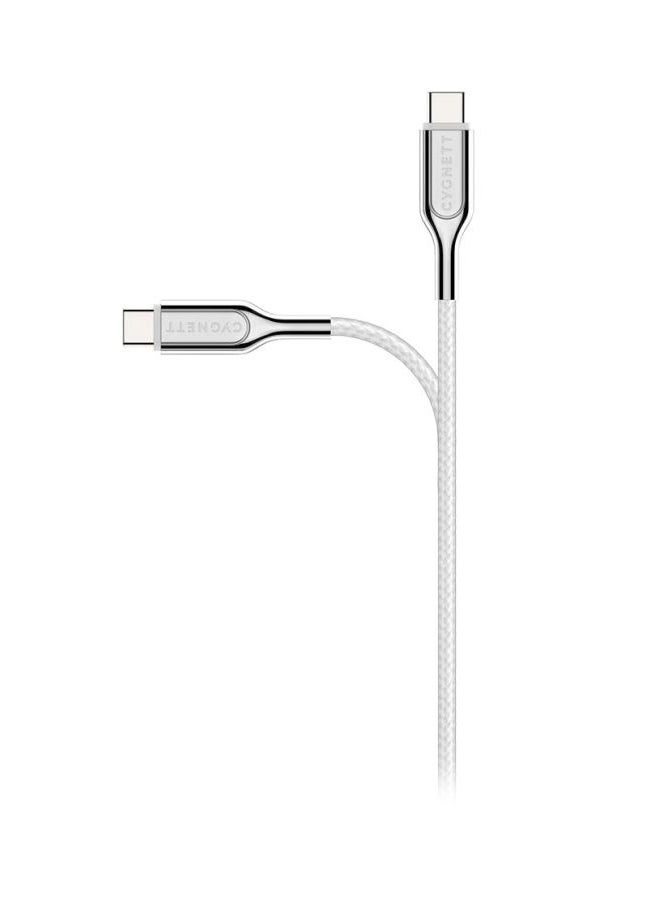سيغنيت كابل آرمورد 2.0 من USB-C إلى USB-C أبيض/فضي - Image 4
