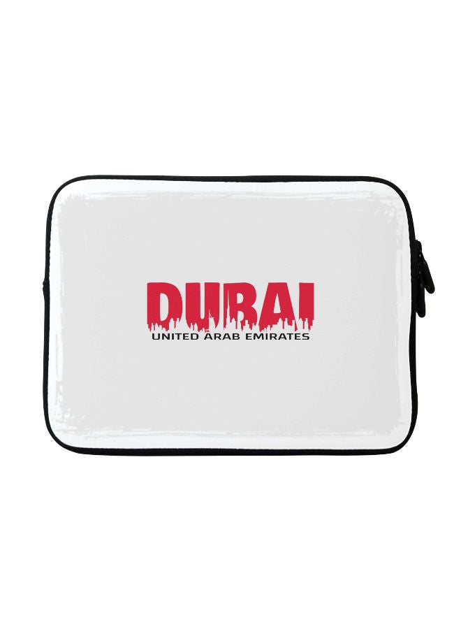 Stylizedd Dubai Printed Sleeve For Apple MacBook 15 inch Red/White/Black  - Image 1
