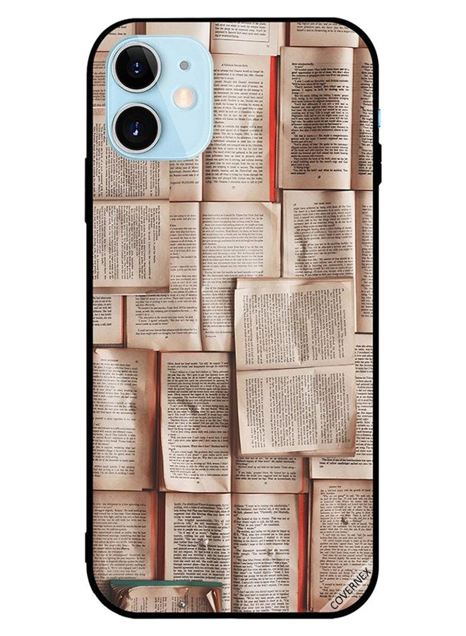 Covernex - Protective Case Cover For Apple iPhone 12 Book Pages Pattern - Image 1