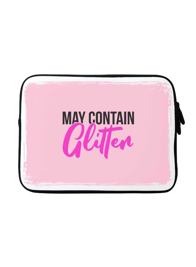 Stylizedd May Contain Glitter Printed Sleeve For Apple MacBook 15 inch Pink/White/Black  - Image 1