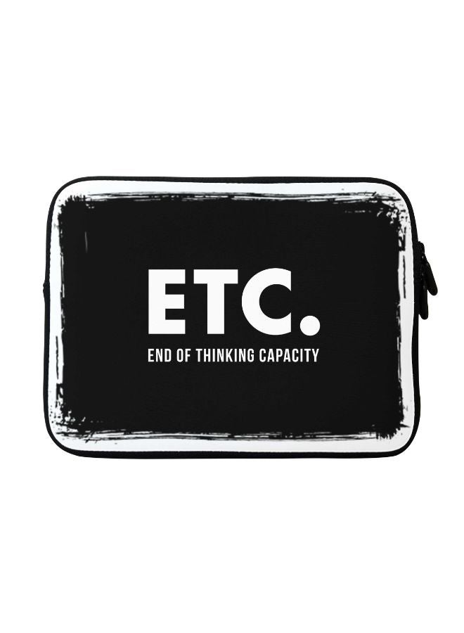 Stylizedd Etc. Printed Laptop Sleeve For Apple MacBook 15-Inch Black/White