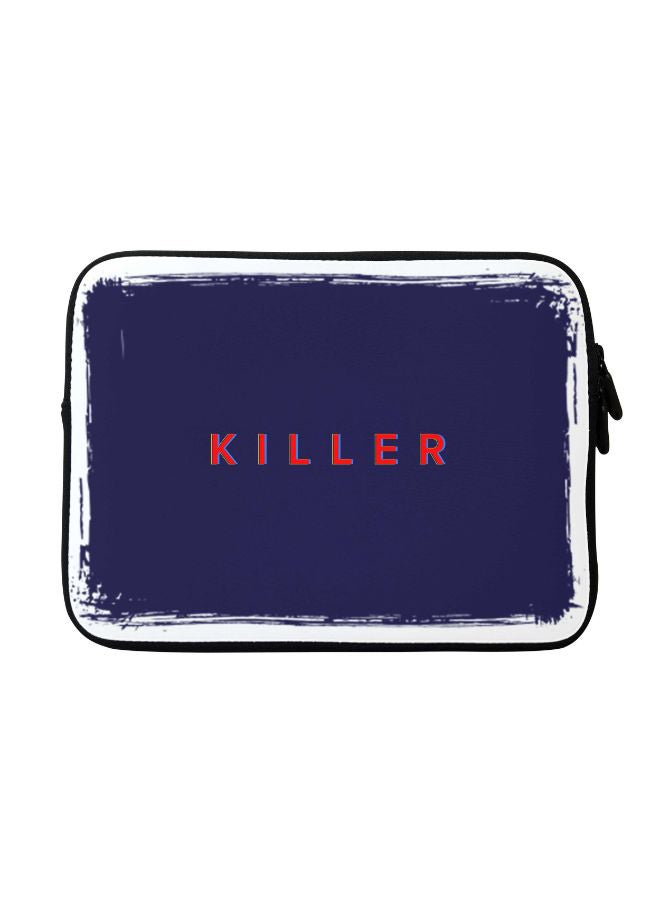 ستايلايزد حافظة لابتوب بطبعة Killer لجهاز أبل ماك بوك مقاس 15 بوصة أزرق/أحمر