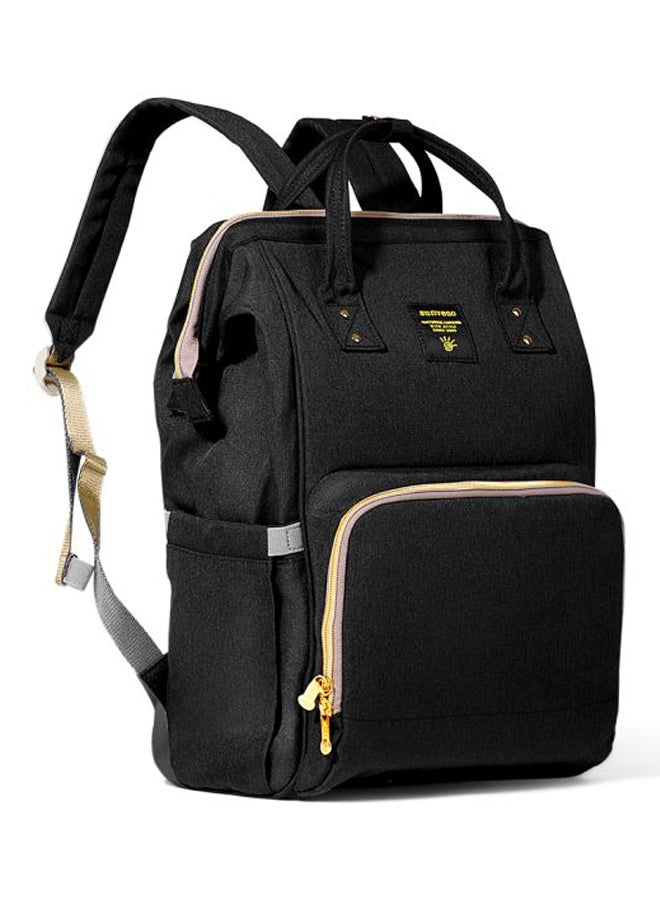 Sunveno - Multifunctional Baby Diaper Bag With Usb And Hooks, Waterproof Pocket, 6-9 Months - Black - Image 1