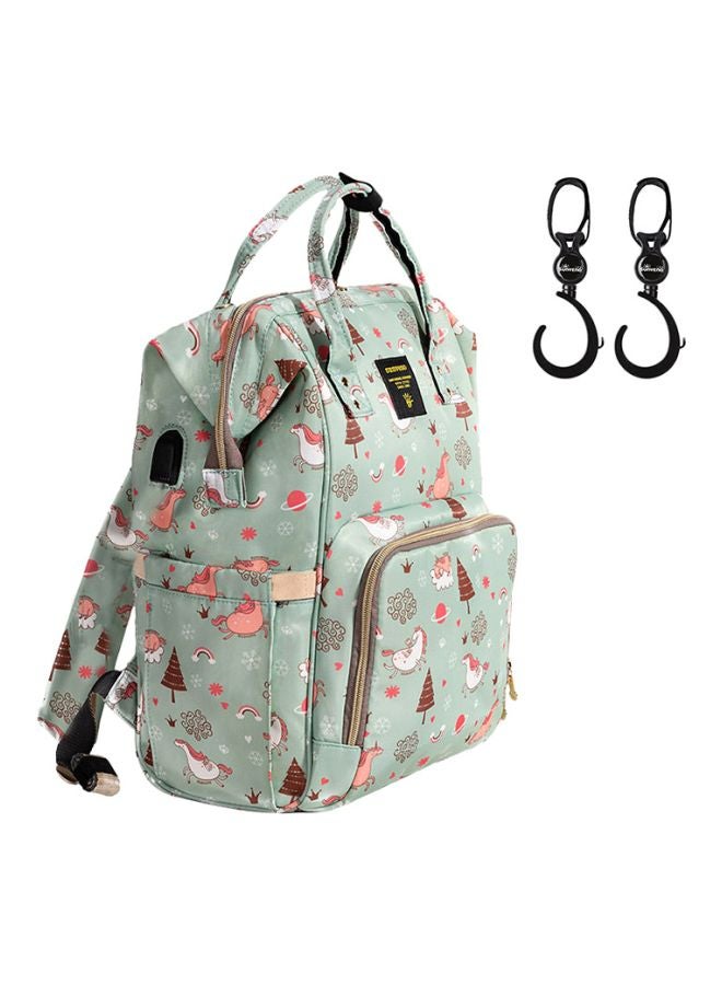 Dream Sky Printed Diaper Bag With Usb And Hooks, Multiple Inner Pockets, Waterproof Pocket, 6-9 Months - v1602491481/N40930156A_1