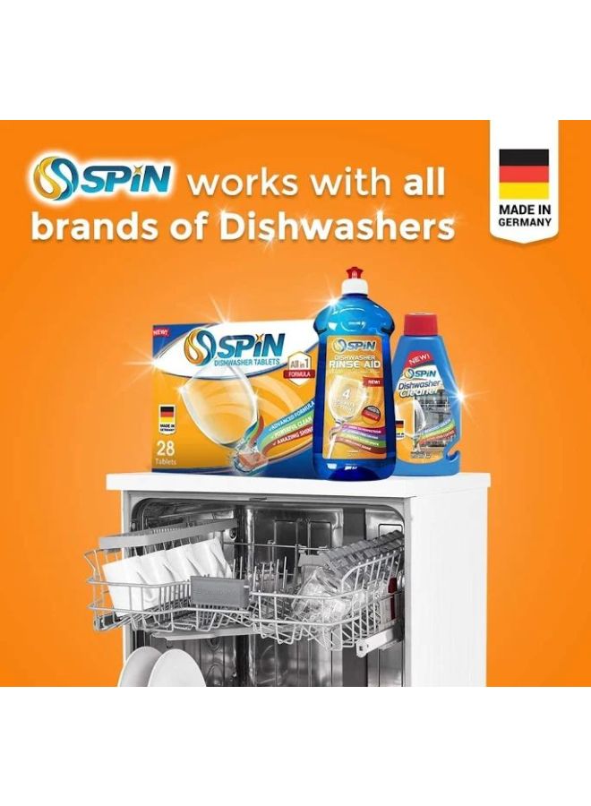 Spin - All In One Detergent Tablets 112 Piece Orange/White/Blue - Image 1