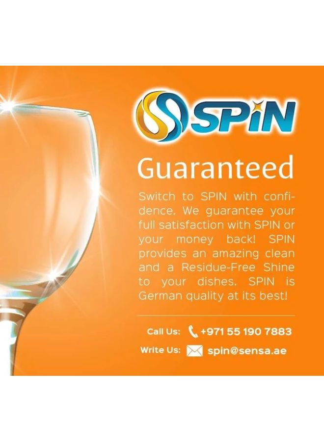 Spin - All In One Detergent Tablets 112 Piece Orange/White/Blue - Image 1